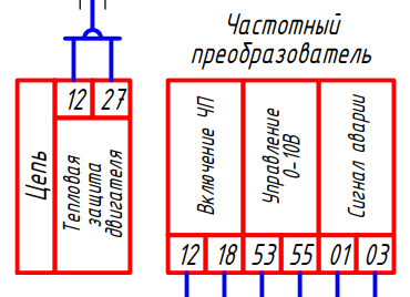 Схема подключения частотника NED