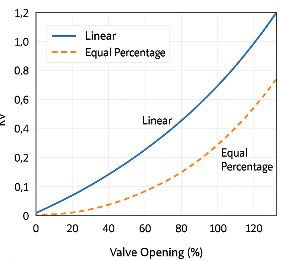 Таблица KV KVS клапана